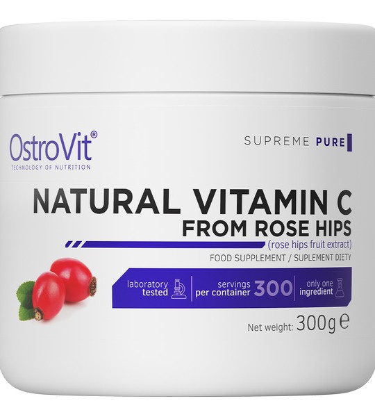 Ostrovit Natural Vitamin C From Rose Hips 300 грам