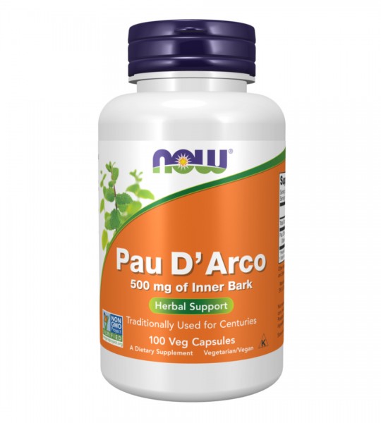 NOW Pau D`Arco 500 мг Кора мурашиного дерева 100 капc
