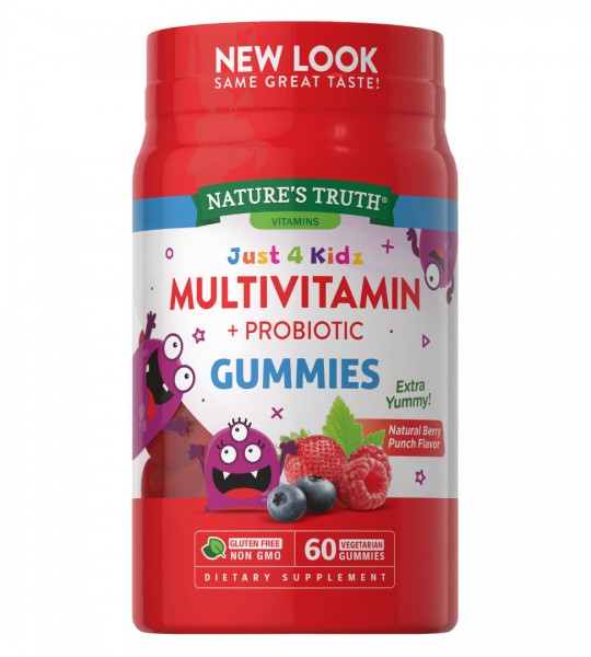 Nature's Truth Kids Multivitamin + Probiotic Gummies 60 мармеладок