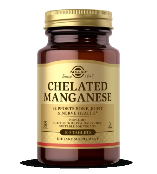 Solgar Chelated Manganese 8 мг 100 табл