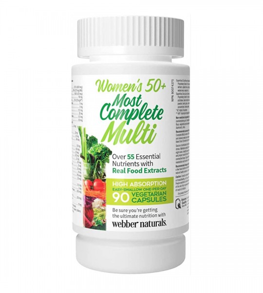 Webber Naturals Womens 50+ Most Complete Multi 90 капс