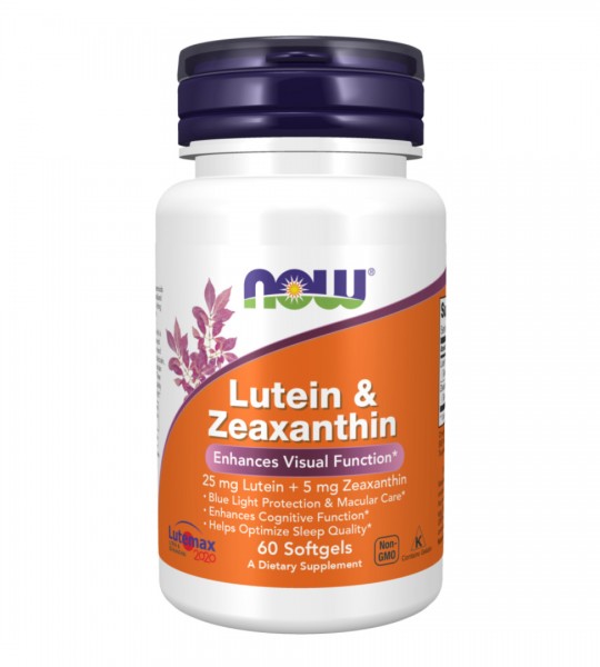 NOW Lutein 25 мг + Zeaxanthin 5 мг 60 капс