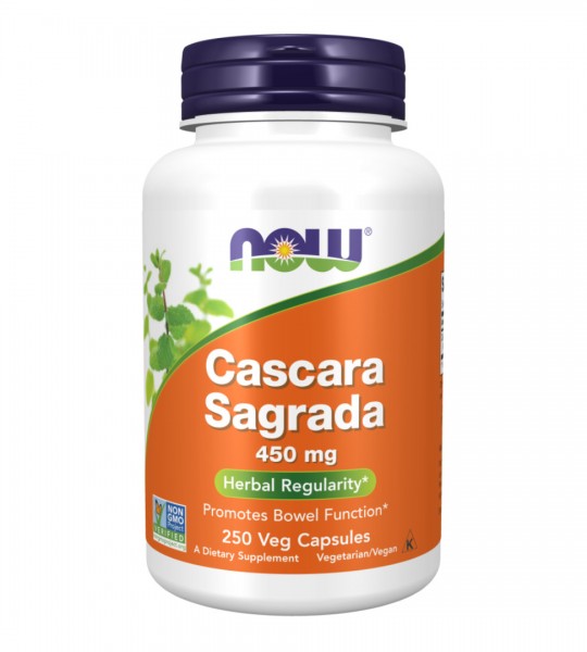Now Cascara Sagrada 450 мг Veg Caps 250 капс