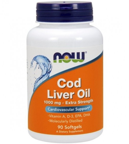 NOW Cod Liver Oil 1000 мг 90 капс