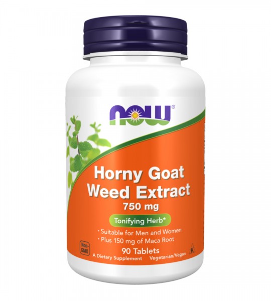 Now Horny Goat Weed Extract 750 мг 90 табл