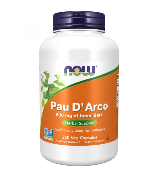 NOW Pau D`Arco 500 мг 250 капc