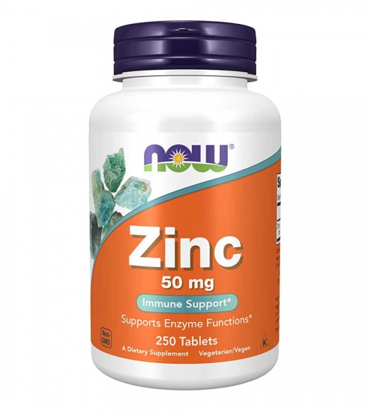 Now Zinc Gluconate 50 mg 250 табл