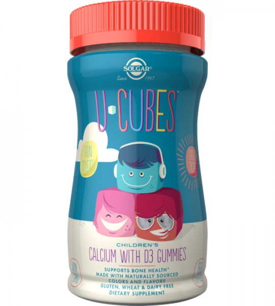 Solgar U-Cubes Children's Calcium With D3 Gummies 60 табл