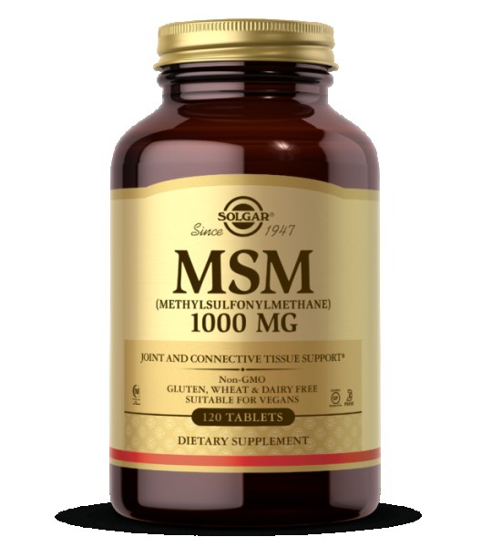 Solgar MSM (Methylsulfonylmethane) 1000 мг 120 табл