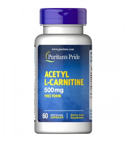 Puritan's Pride Acetyl L-Carnitine 500 мг (60 капс)