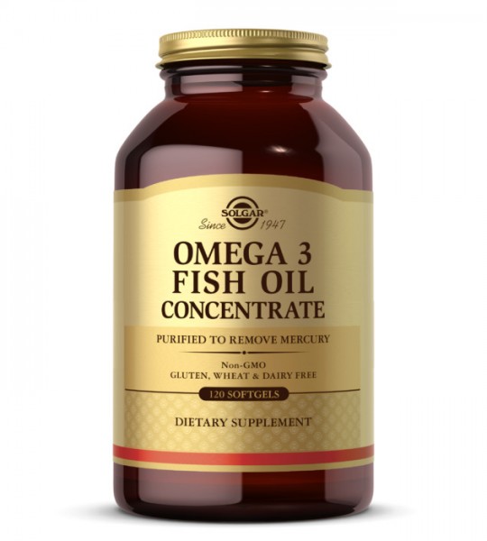Solgar Omega 3 Fish Oil Conсentrate 120 капс