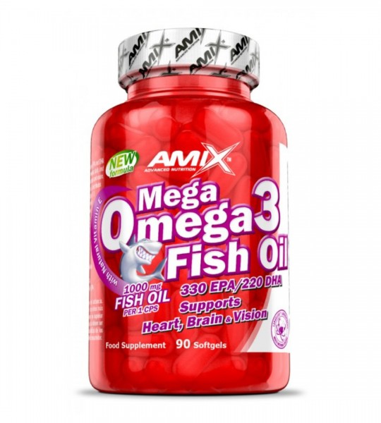 Amix Mega Omega 3 Fish Oil 1000 мг 90 капс
