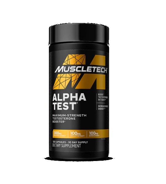 Muscletech AlphaTest  120 капс