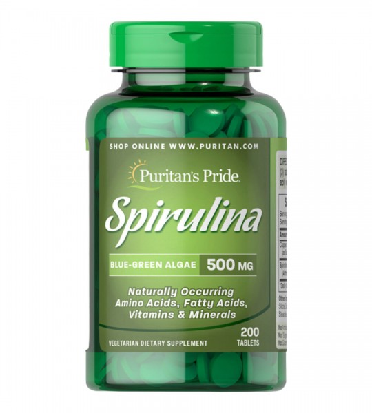 Puritan's Pride Spirulina 500 мг 200 табл