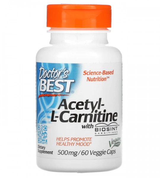 Doctor's Best Acetyl-L-Carnitine 500 мг 60 капс