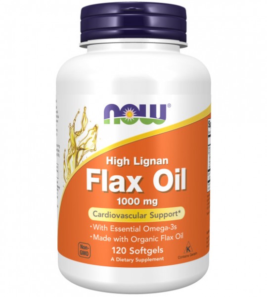 NOW Flax Oil 1000 mg 120 капс
