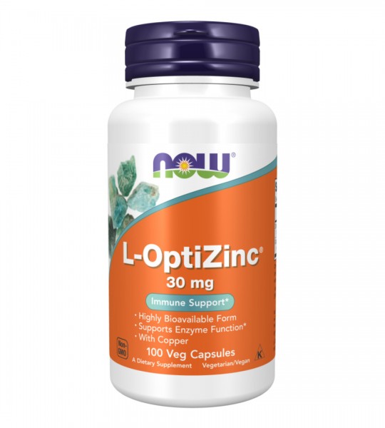 NOW L-OptiZinc 30 mg 100 капс