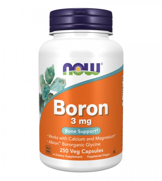 NOW Boron 3 mg (250 капс)