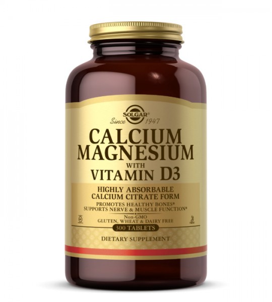 Solgar Calcium Magnesium with Vitamin D3 300 табл