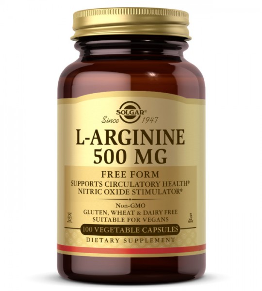 Solgar L-Arginine 500 mg Veg Caps 100 капс