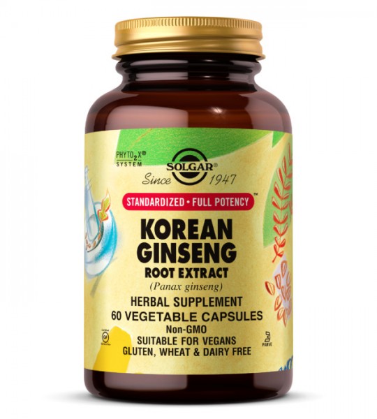 Solgar Korean Ginseng Root Extract Veg Caps 60 капс
