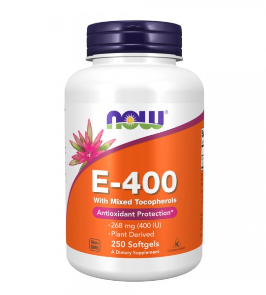 NOW E-400 With Mixed Tocopherols 268 mg (400 IU) Softgels (250 капс)