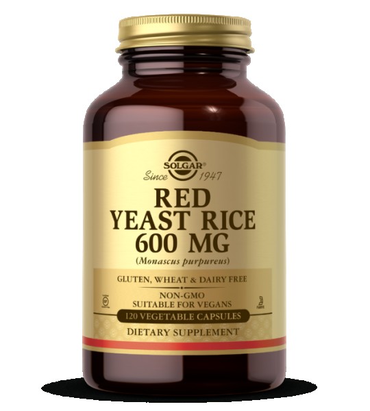 Solgar Red Yeast Rice 600 mg Veg Caps 120 капс