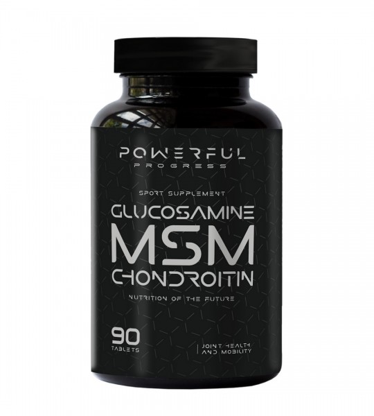 Powerful Progress Glucosamine MSM Chondroitin 90 табл