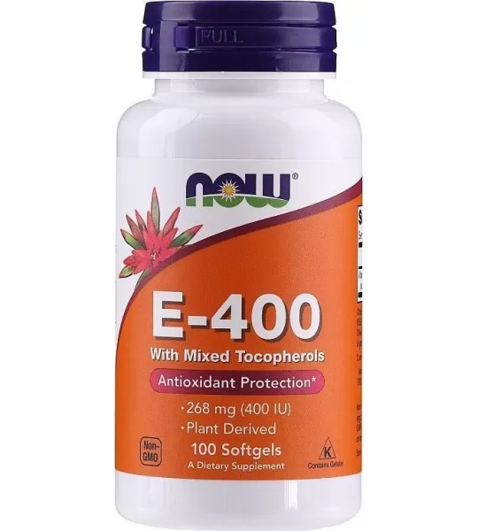 NOW E-400 With Mixed Tocopherols 268 mg (400 IU) Softgels (100 капс)
