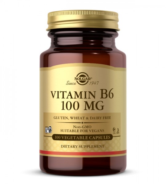 Solgar Vitamin B6 100 mg Veg Caps 100 капс