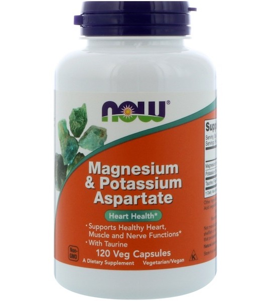 NOW Magnesium & Potassium Aspartate 120 капс