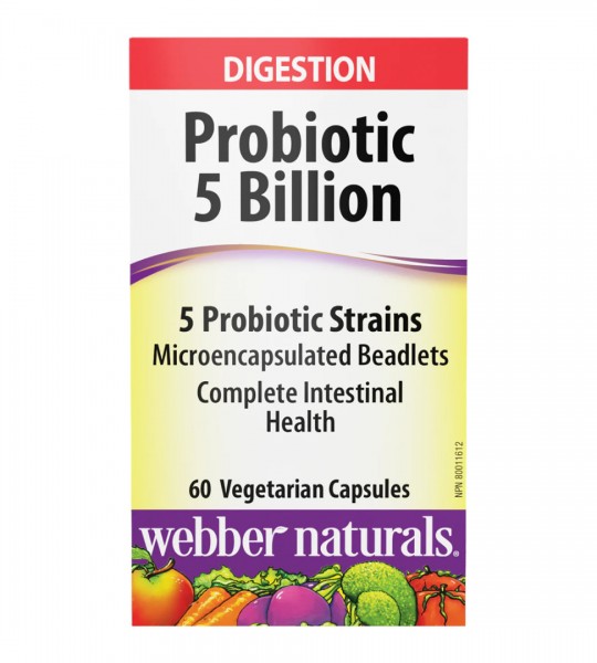 Webber Naturals Probiotic 5 Billion Veg Caps 60 капс
