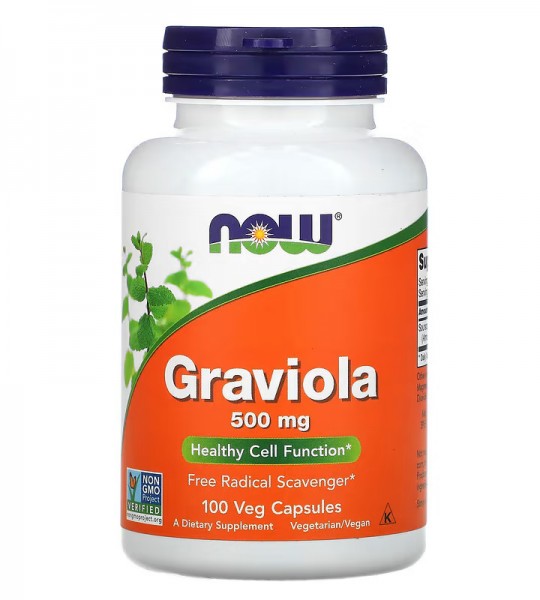 NOW Graviola 500 mg Veg Caps 100 капс