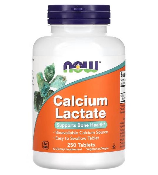 NOW Calcium Lactate 250 табл