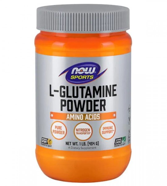 NOW Sports L-Glutamine Powder 454 грам