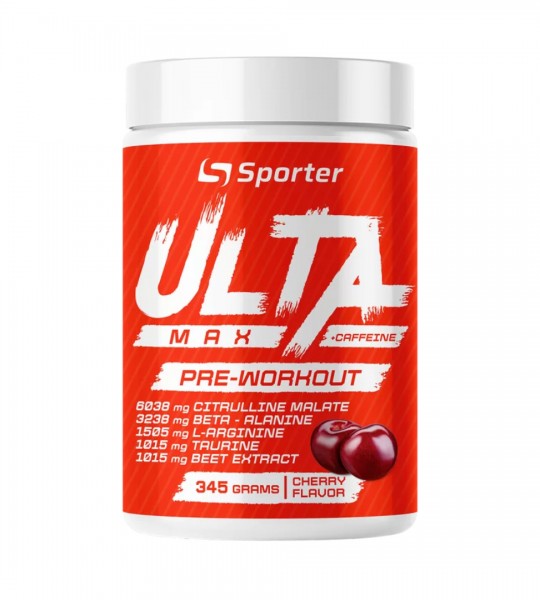 Sporter ULTA MAX +Caffeine Pre-workout 350 грамм