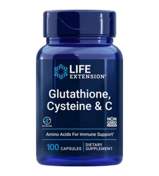 Life Extension Glutathione, Cysteine & C 100 капс