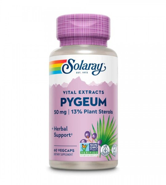 Solaray Pygeum 50 mg | 13% Plant Sterols Veg Caps (60 капс)