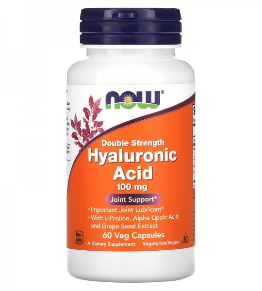Now Hyaluronic Acid 100 mg 60 капс