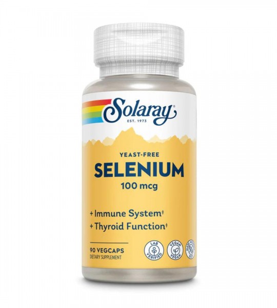 Solaray Selenium 100 mcg Yeast-Free Veg Caps (90 капс)