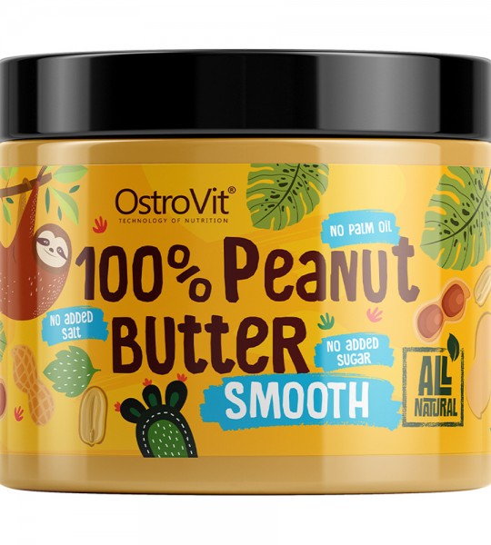 OstroVit 100% Peanut Butter Smooth 500 грамм