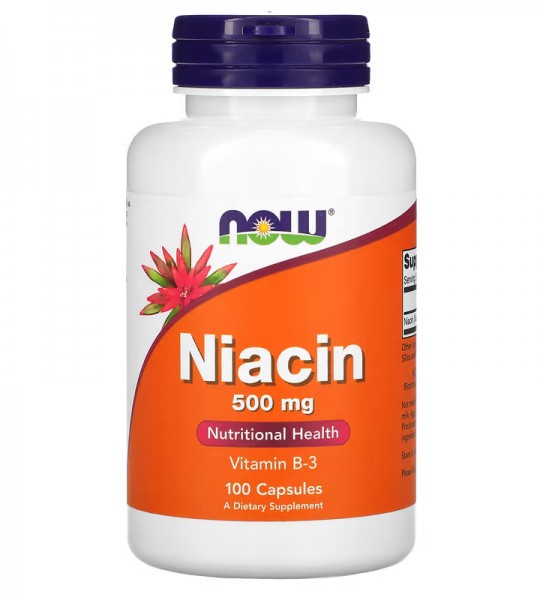 NOW Niacin 500 mg (100 капс)