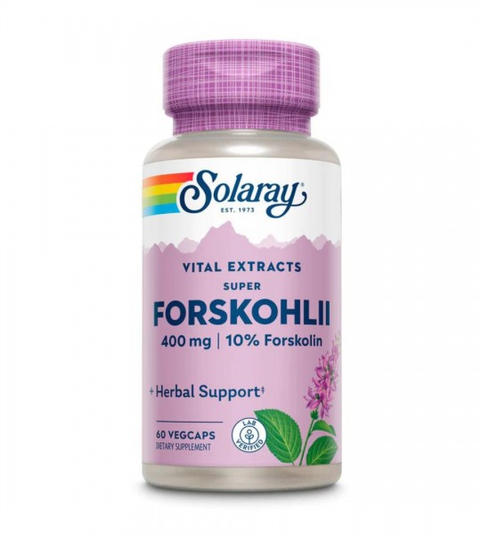 Solaray Forskohlii 400 mg | 10% Forskolin Veg Сaps (60 капс)