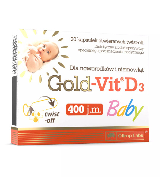 Olimp Gold-Vit D3 Baby 400 IU Twist-off Caps (30 капс)