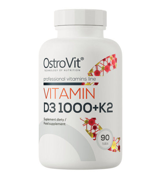 OstroVit Vitamin D3 1000 + K2 (90 табл)