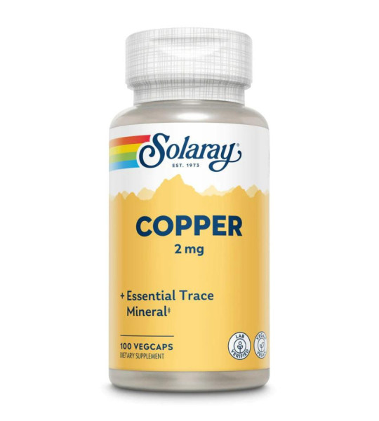 Solaray Copper 2 mg (100 капс)