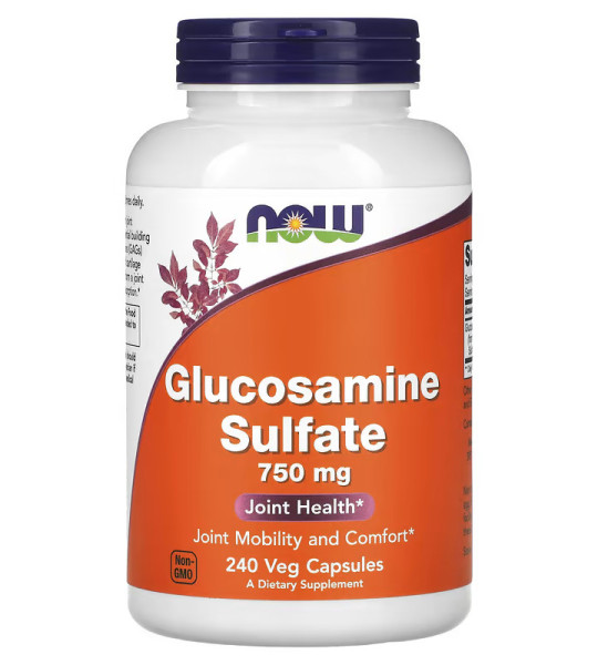 NOW Glucosamine Sulfate 750 mg Veg Caps (240 капс)