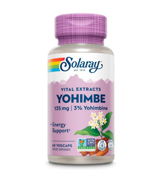 Solaray Yohimbe 135 mg | 3% Yohimbine Veg Caps (60 капс)