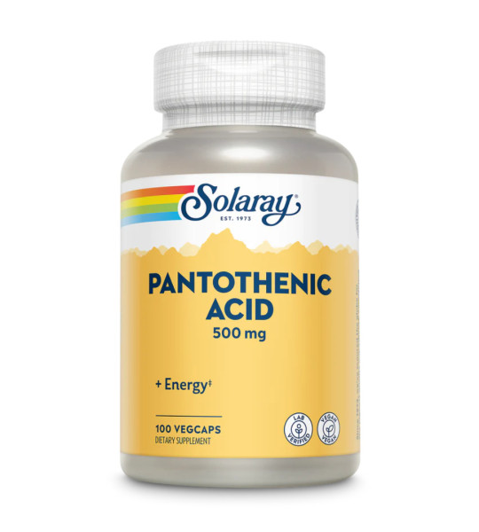 Solaray Pantothenic Acid 500 mg Veg Caps (100 капс)