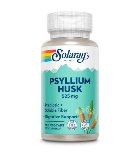 Solaray Psyllium Husk 525 mg Veg Caps (100 капс)